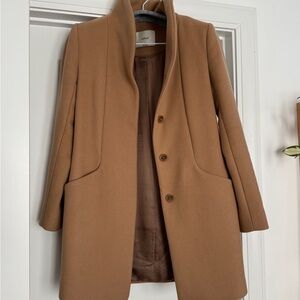 Aritzia Camel Cocoon Trench Coat
